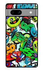 Game Doodle Google Pixel 7A Glass Case