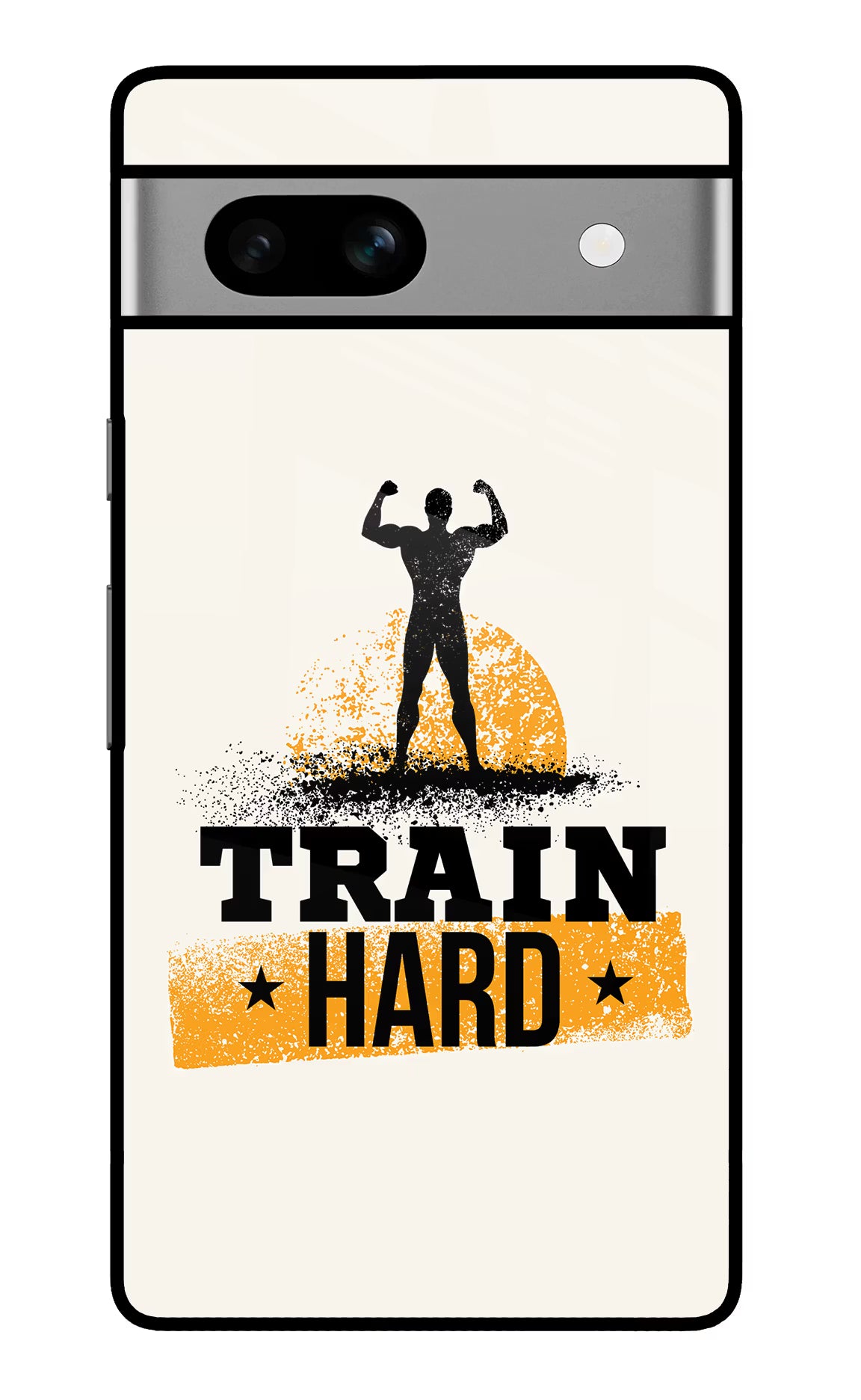 Train Hard Google Pixel 7A Glass Case Back Cover by Casekaro