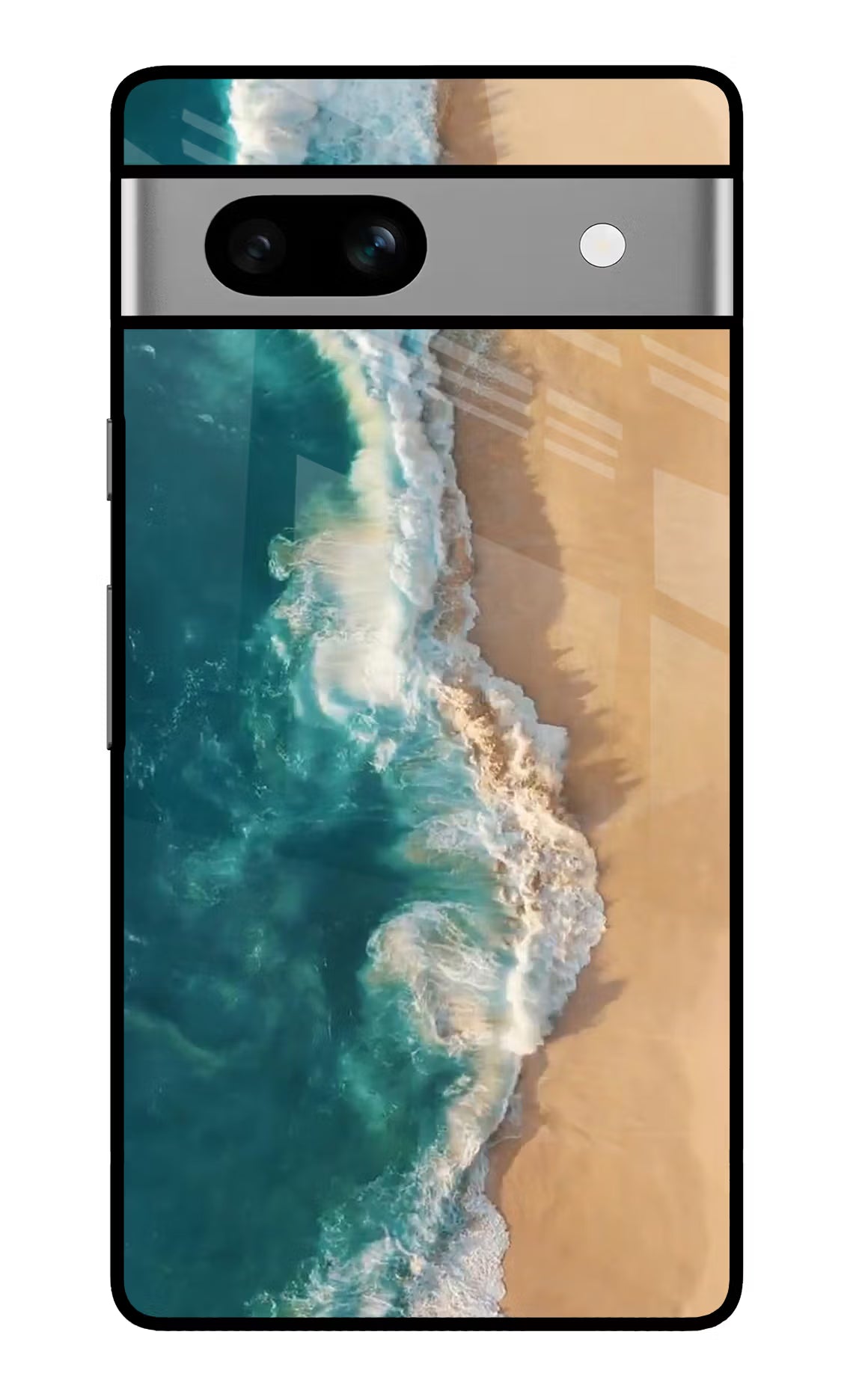 Ocean Beach Google Pixel 7A Glass Case Back Cover by Casekaro