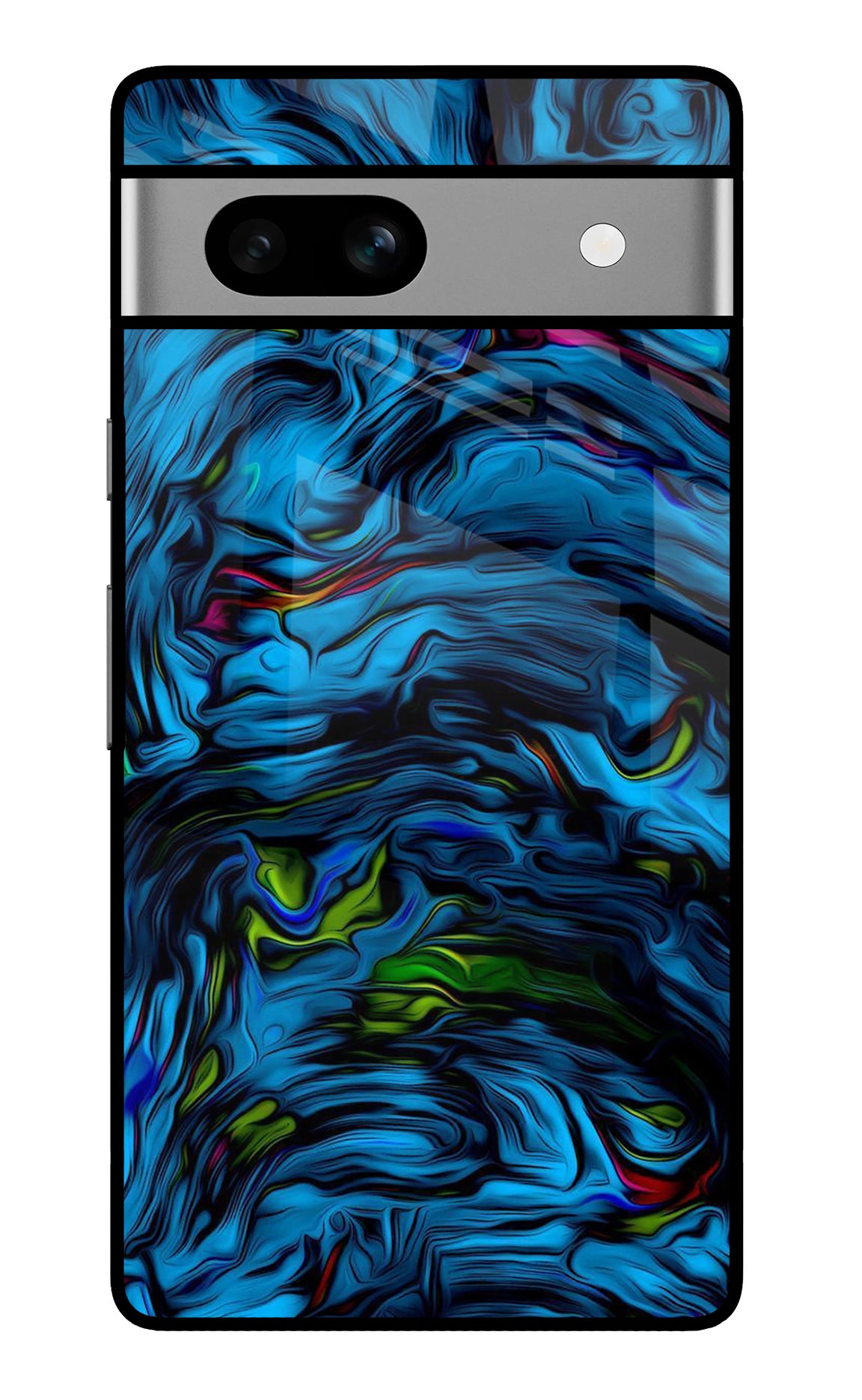 Dark Blue Abstract Google Pixel 7A Back Cover