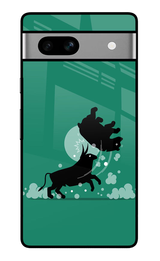 Bull Conqueror Google Pixel 7A Glass Case