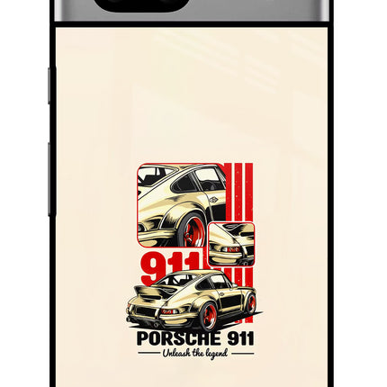 Classic Porsche 911 Google Pixel 7A Glass Case Back Cover by Casekaro