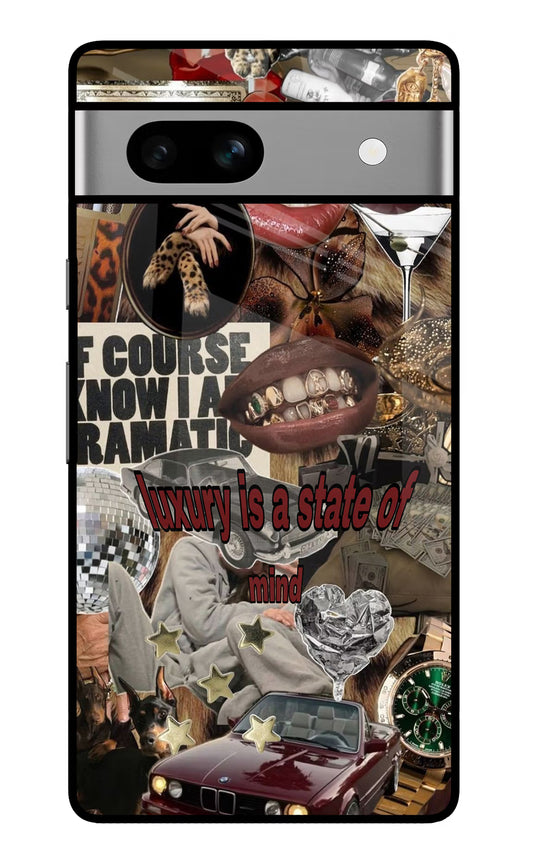 Luxury Google Pixel 7A Glass Case