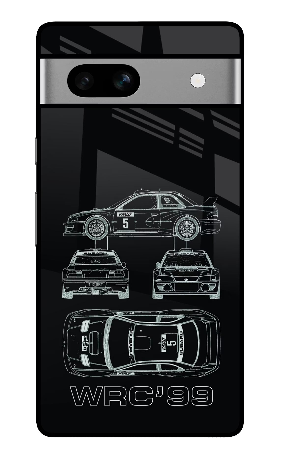 WRC'99 Google Pixel 7A Glass Case Back Cover by Casekaro