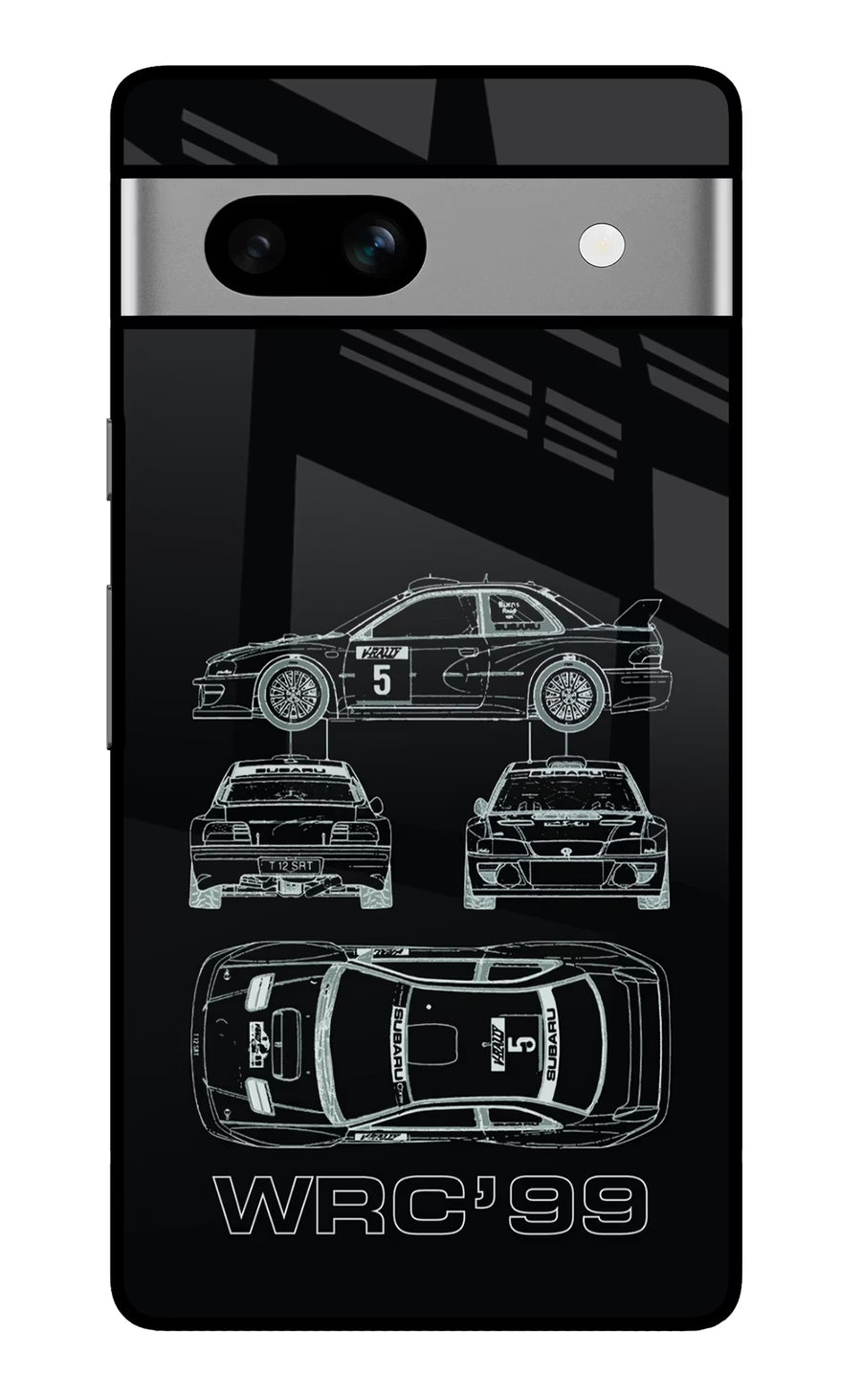 WRC'99 Google Pixel 7A Back Cover, Glass case