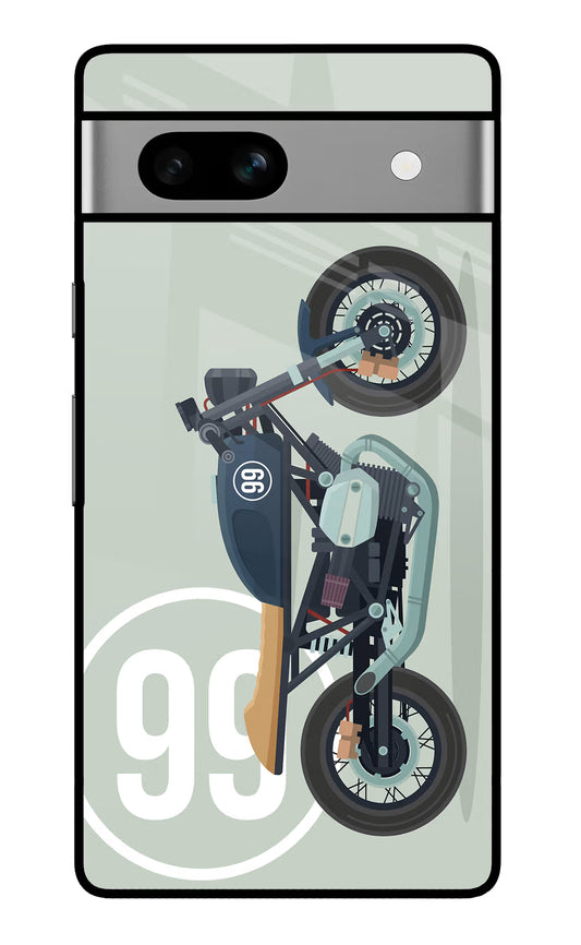 Classic Cafe Racer 99 Google Pixel 7A Glass Case