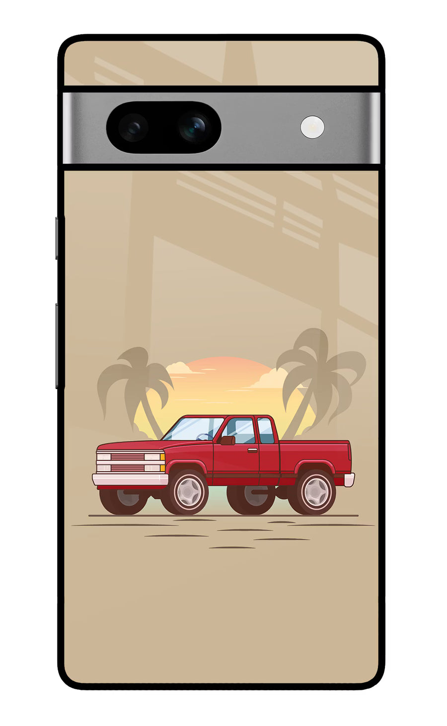 Desert Classic Drive Google Pixel 7A Back Cover, Glass case