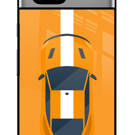 Highway Pursuit Google Pixel 7A Glass Case Back Cover by Casekaro