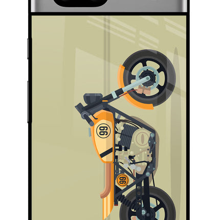 Vertical Speedster Google Pixel 7A Glass Case