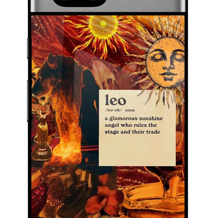 Leo Zodiac Google Pixel 7A Glass Case Back Cover by Casekaro