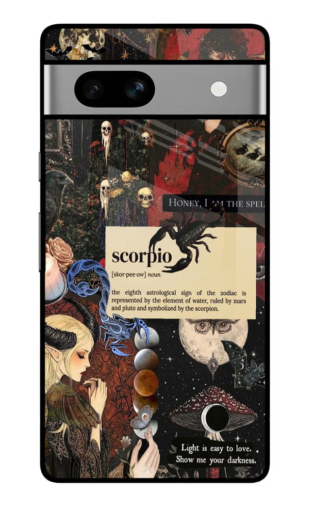 Scorpio Zodiac Google Pixel 7A Glass Case