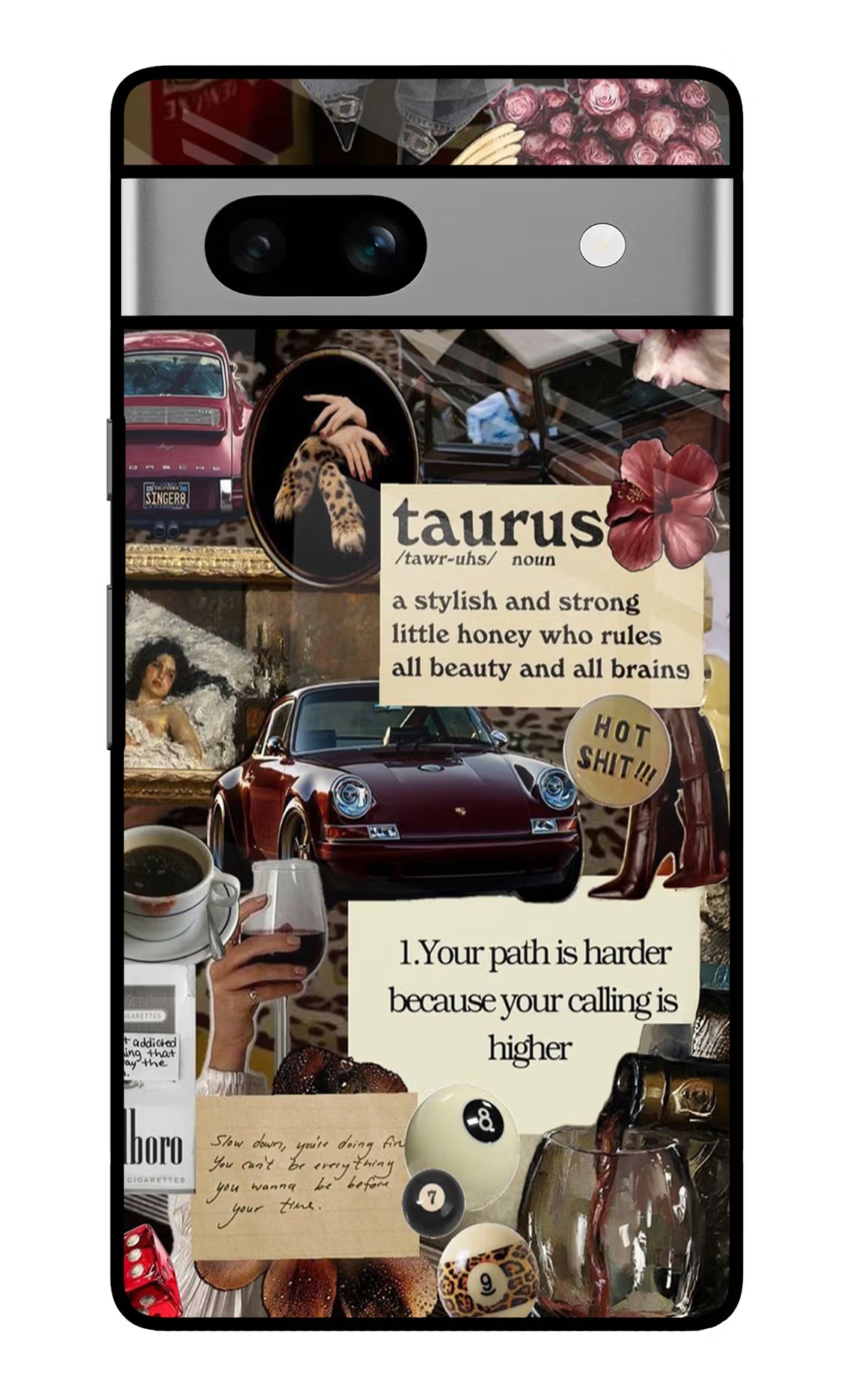 Taurus Zodiac Google Pixel 7A Glass Case Back Cover by Casekaro