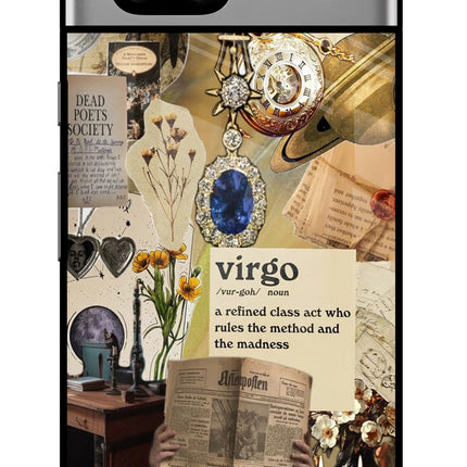 Virgo Zodiac Google Pixel 7A Glass Case Back Cover by Casekaro