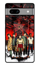 Ordinary Things Characters Google Pixel 7A Glass Case Back Cover by Casekaro