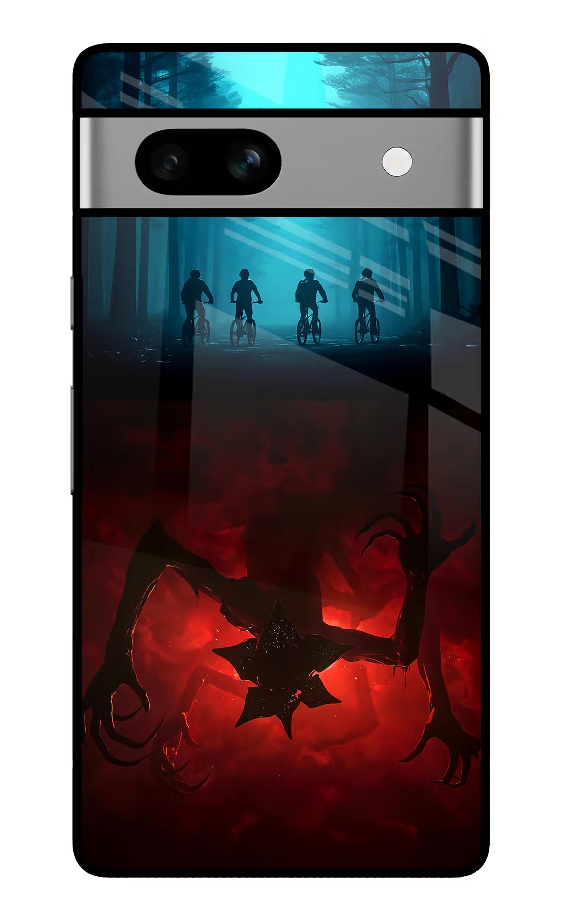 Ordinary Things Downside Up Google Pixel 7A Glass Case Back Cover by Casekaro