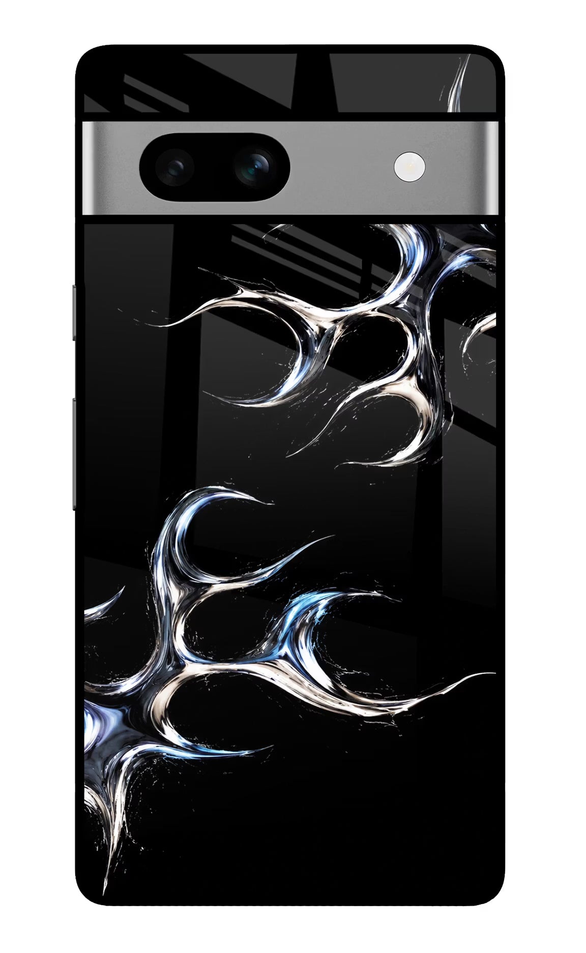 Chrome Tribal Google Pixel 7A Glass Case