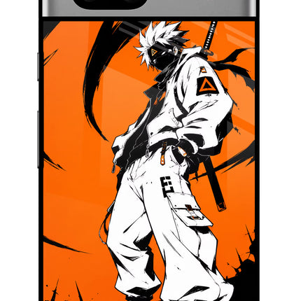 Street Samurai  Google Pixel 7A Glass Case Back Cover by Casekaro