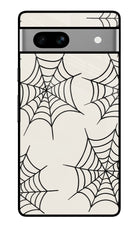 Spider Web Google Pixel 7A Glass Case