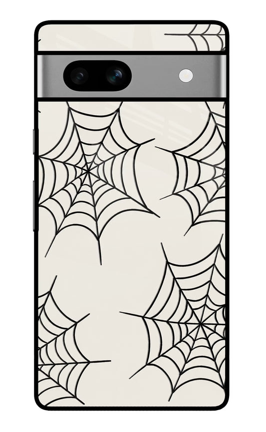 Spider Web Google Pixel 7A Glass Case