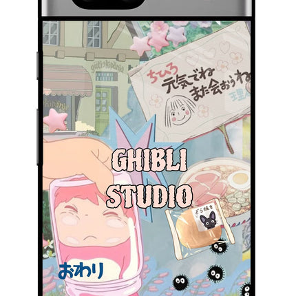 Studio Ghibli Google Pixel 7A Glass Case