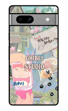 Studio Ghibli Google Pixel 7A Glass Case