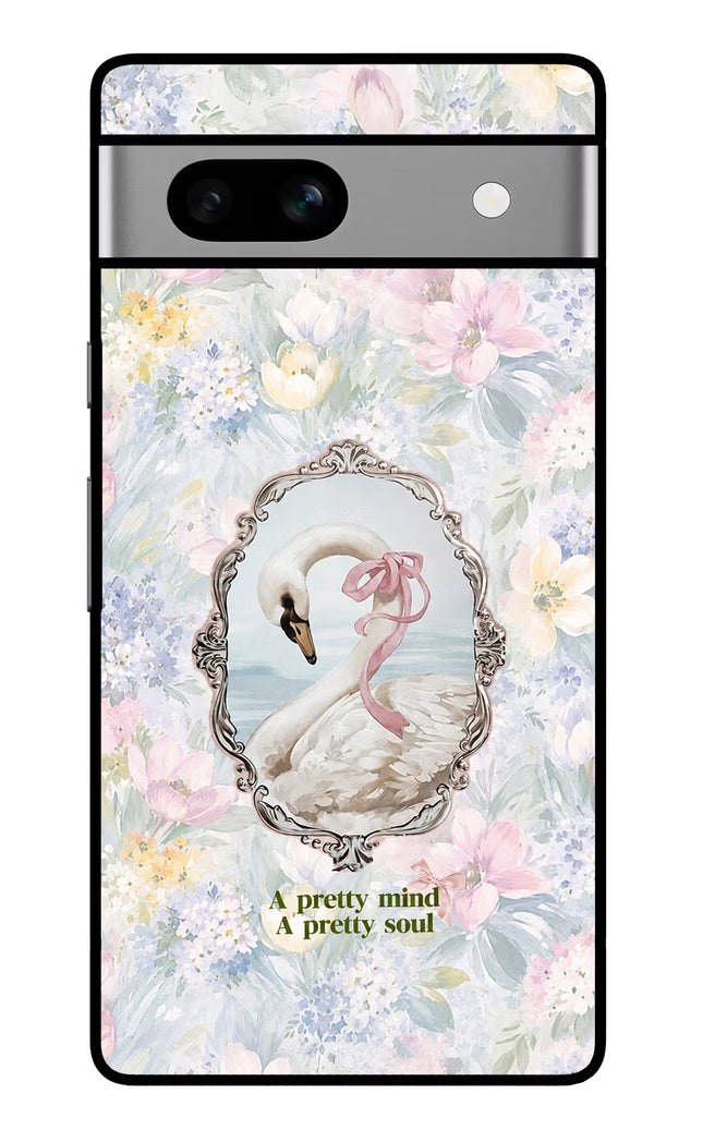 Pretty Mind Pretty Soul Google Pixel 7A Glass Case