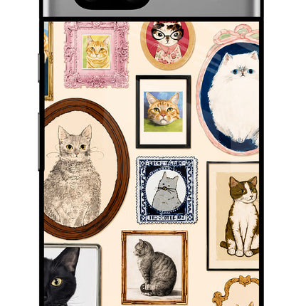 Mirror Cats Google Pixel 7A Glass Case