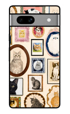 Mirror Cats Google Pixel 7A Glass Case