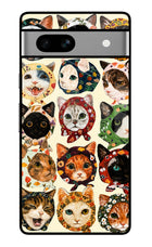 Cool Cat Google Pixel 7A Glass Case