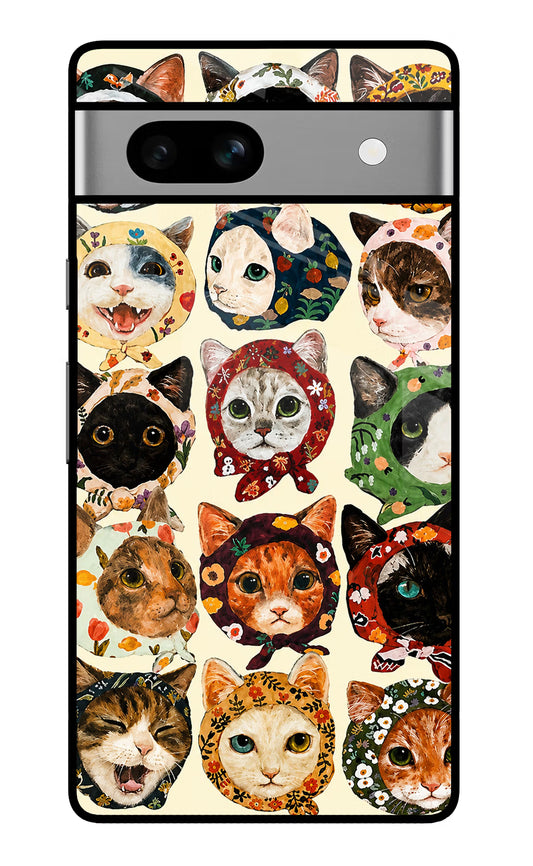 Cool Cat Google Pixel 7A Glass Case