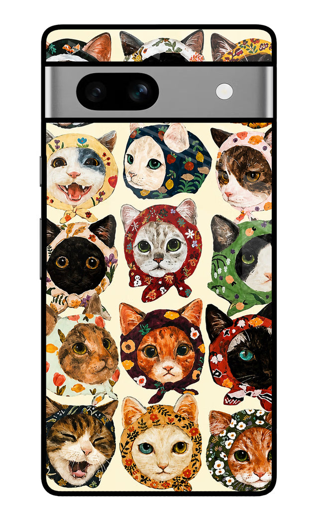 Cool Cat Google Pixel 7A Glass Case