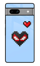 Peter Heart Google Pixel 7A Glass Case