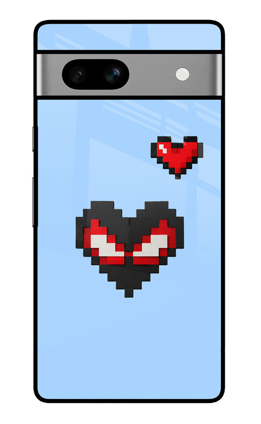 Peter Heart Google Pixel 7A Glass Case