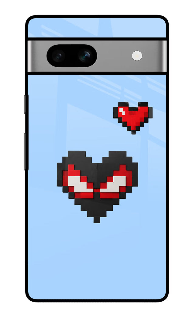 Peter Heart Google Pixel 7A Glass Case