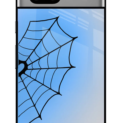 Blue Web Google Pixel 7A Glass Case