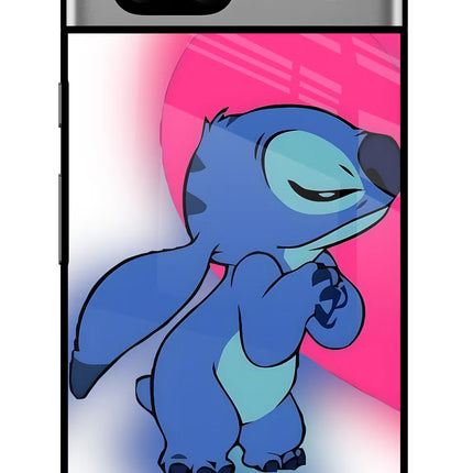 Stitch Hug Google Pixel 7A Glass Case