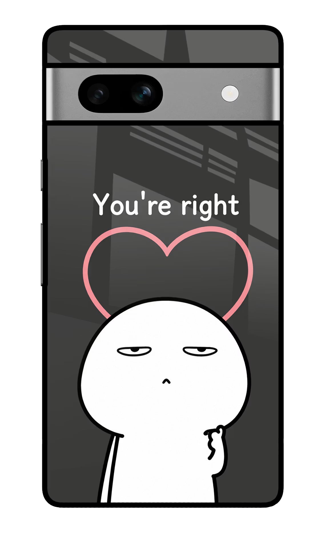 You're Right Google Pixel 7A Glass Case