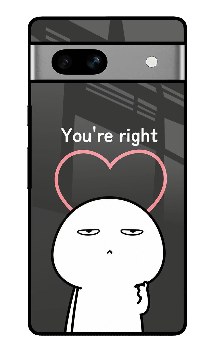 You're Right Google Pixel 7A Back Cover, Glass case
