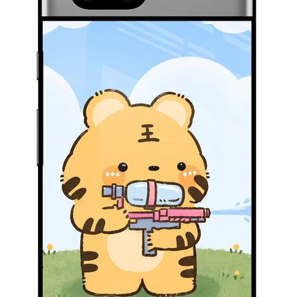 Tiger Treat Google Pixel 7A Glass Case