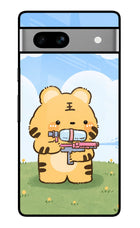 Tiger Treat Google Pixel 7A Glass Case