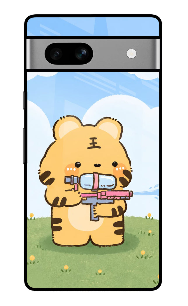 Tiger Treat Google Pixel 7A Glass Case