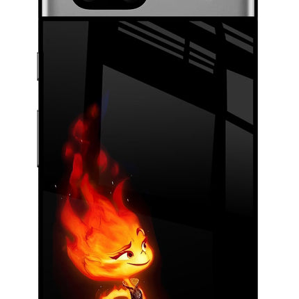 Ember Flame Google Pixel 7A Glass Case