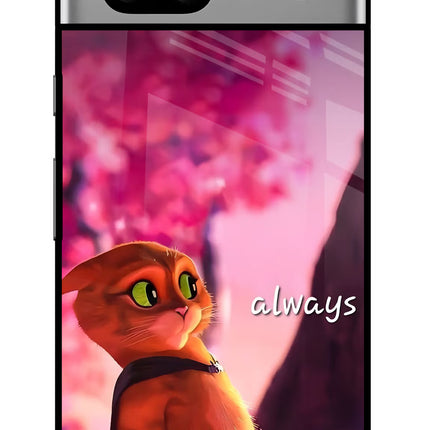 Always Cat Google Pixel 7A Glass Case