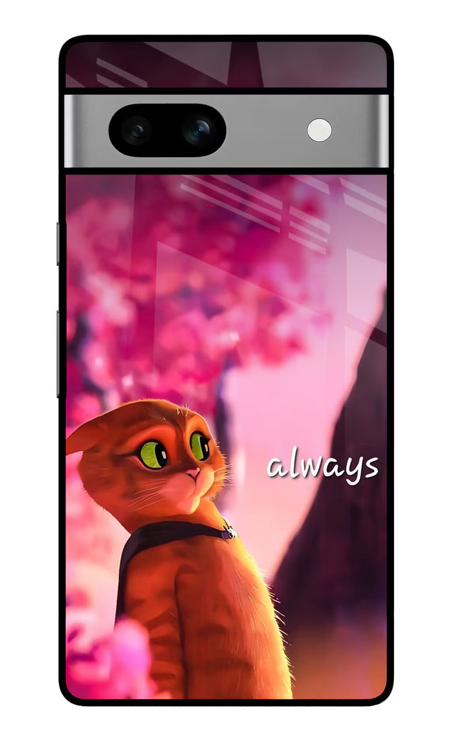 Always Cat Google Pixel 7A Glass Case