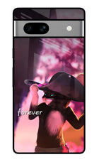 Forever Cat Google Pixel 7A Glass Case