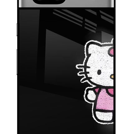 Kitty Charm Google Pixel 7A Glass Case