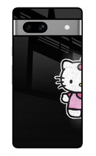 Kitty Charm Google Pixel 7A Glass Case