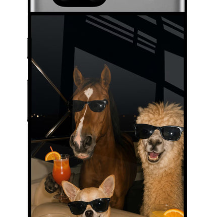 Party Squad Google Pixel 7A Glass Case