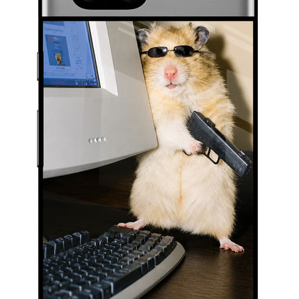 Hacker Hamster Google Pixel 7A Glass Case