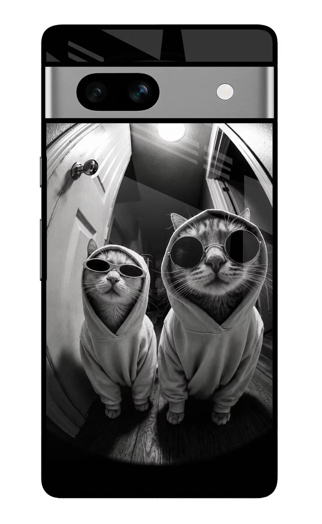 Hood Cats Google Pixel 7A Glass Case